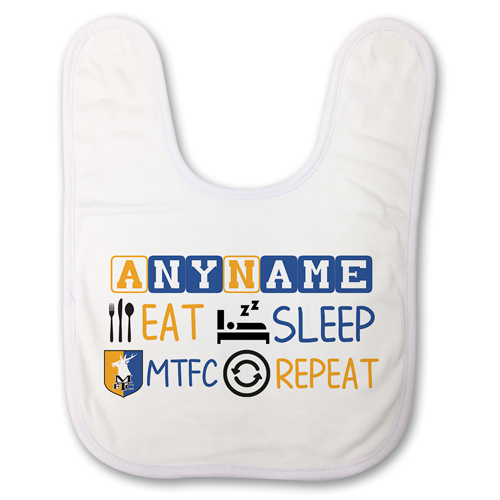 Baby Bib- Eat Sleep Repeat 
