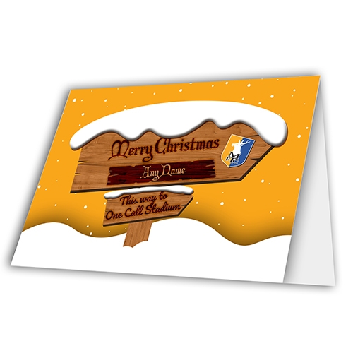 Greeting Card Christmas Sign