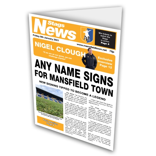 Greeting Card Newspaper