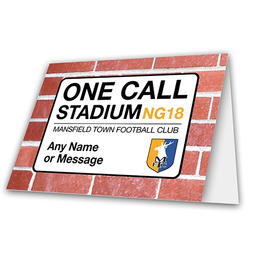 Greeting Card Street Sign