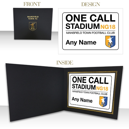 Photo Folder Print One Call Stadium Sign