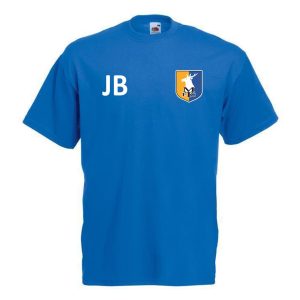 Stags Personalised Kids T-shirt Blue - initials Name Or Number