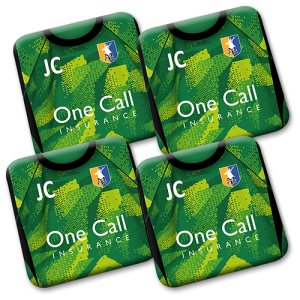 Personalised MTFC Coasters GK Shirt 2025/26 Pack Of 4