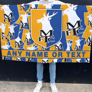 Mansfield Town Personalised Flag Crest Mash