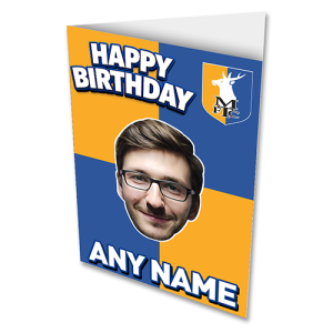 Greeting Card Happy Birthday Photo Upload Chequered Design