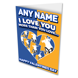 Greeting Card Valentines Day I Love You More Than You Love MTFC